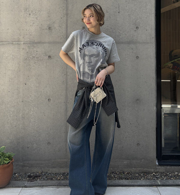  「《UNISEX / サイズ展開あり》スラッシュポケットブラストワイドデニム」|デニム|