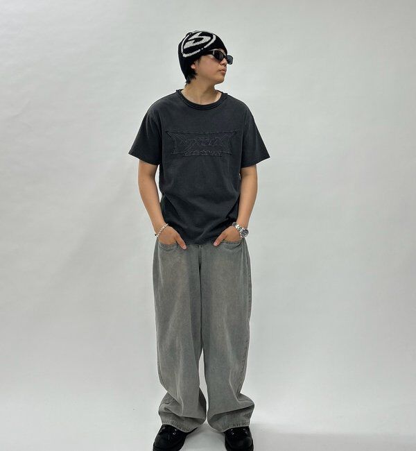  「《UNISEX / サイズ展開あり》スラッシュポケットブラストワイドデニム」|デニム|