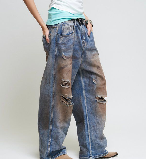  「【26AW LOOK掲載品番】【BLESS YOU】 ダメージボロデニム」|デニム|