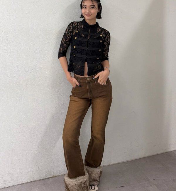  「【26AW LOOK掲載品番】2wayラギッドファーデニム」|デニム|