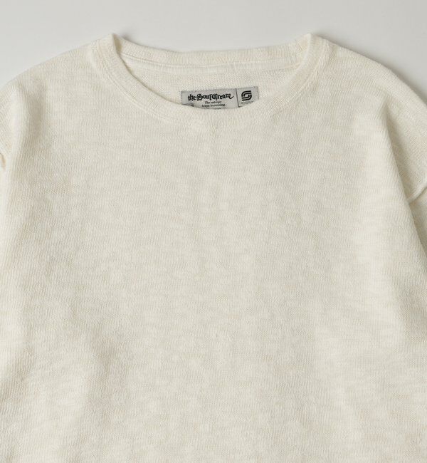 「【Sourcream】太番手甘編みスラブ天竺トップス」|Tシャツ・カットソー|