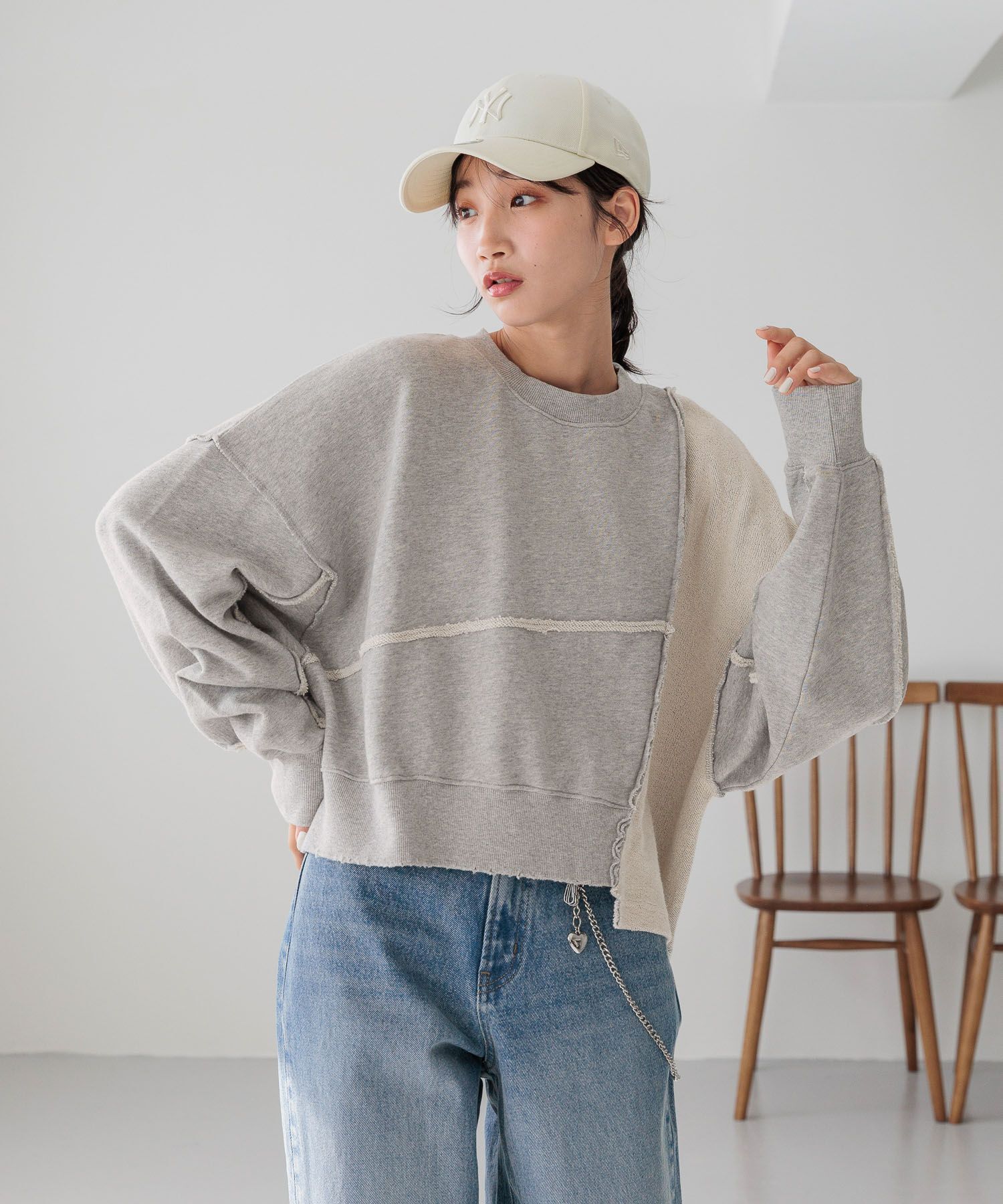 LOWRYS FARM「リメイクフウウラケＬＳ」|Tシャツ・カットソー|
