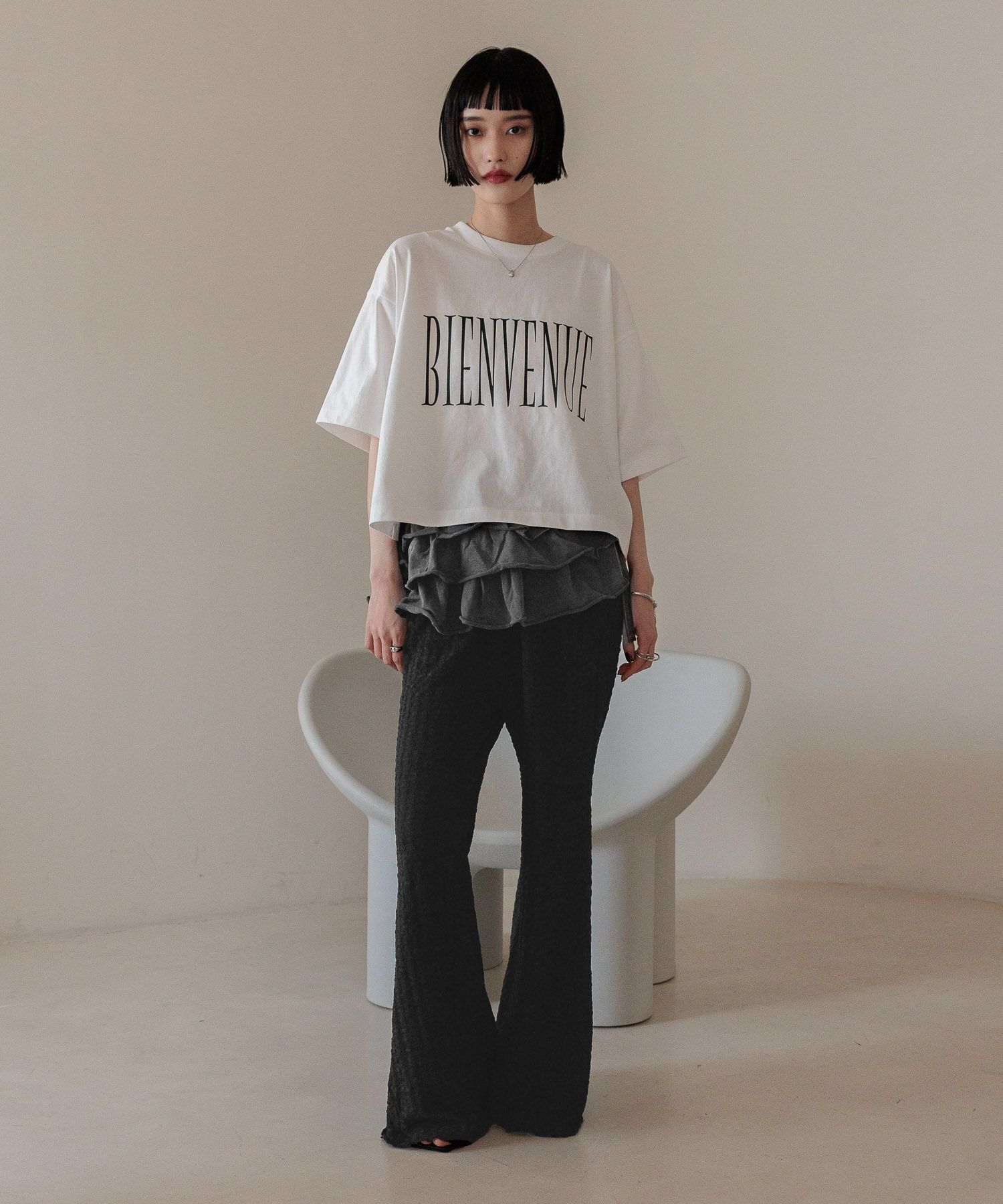 LOWRYS FARM「ショートロゴＰＴＳＳ」|Tシャツ・カットソー|