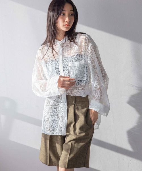 LOWRYS FARM「メランジツイルハーフパンツ」|その他|