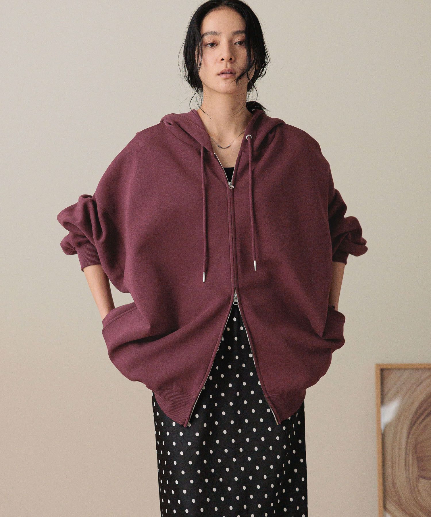 LOWRYS FARM「BIGZIPフーディ」|Tシャツ・カットソー|RED8