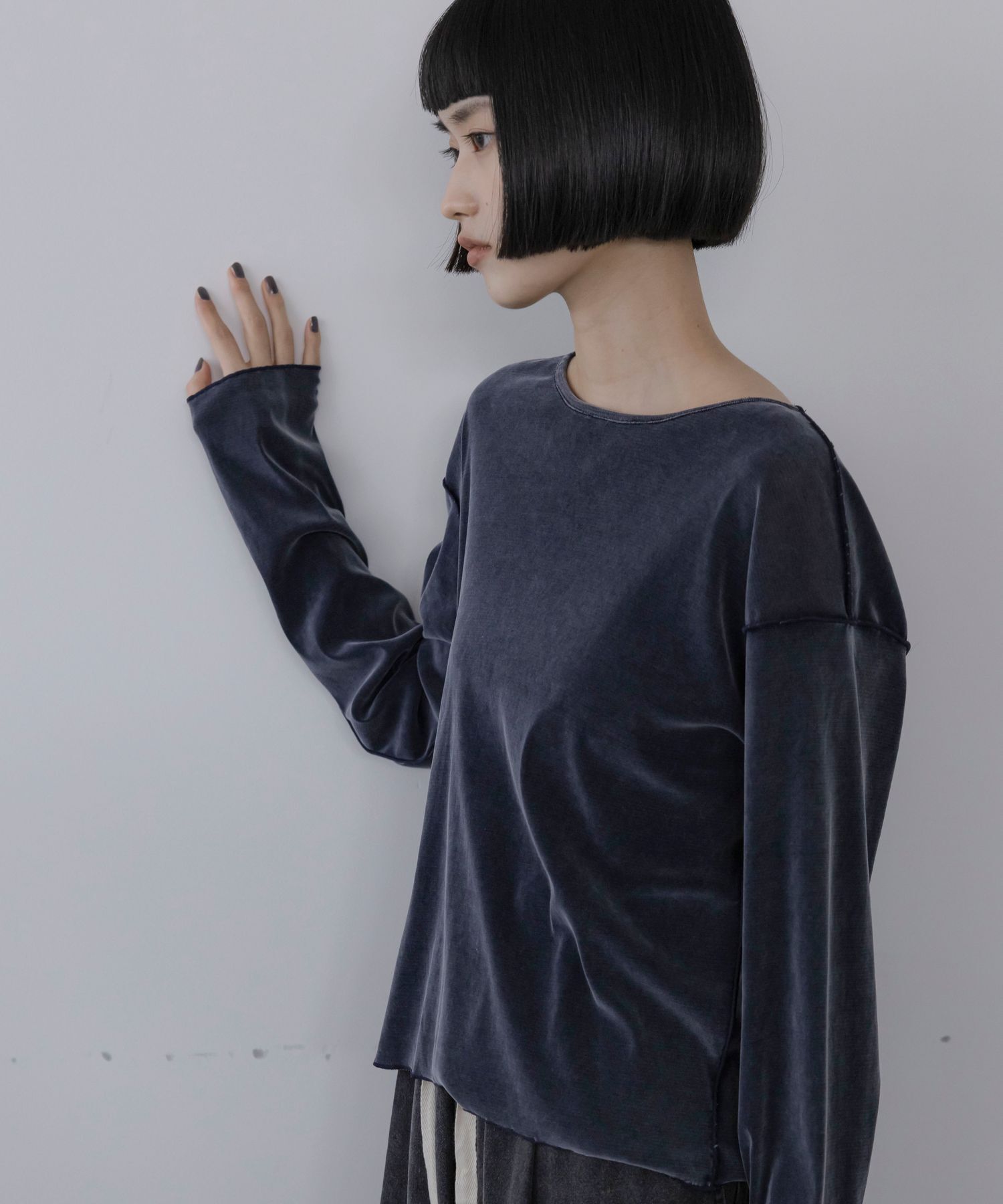 LOWRYS FARM「ベロア2WAYPOLS」|Tシャツ・カットソー|