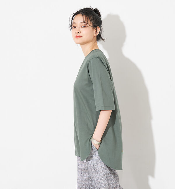 collex「【接触冷感・UVカット】コンパクトクールチュニックTシャツ」|Tシャツ・カットソー|
