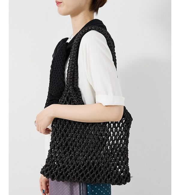 collex「【The Bagmati】 ラメメッシュバッグ」|かごバッグ|