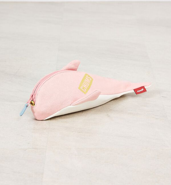 ABAHOUSE「【CHUMS / チャムス】Cetacea Zipper Pouch / シャチ」|ポーチ|ピンク