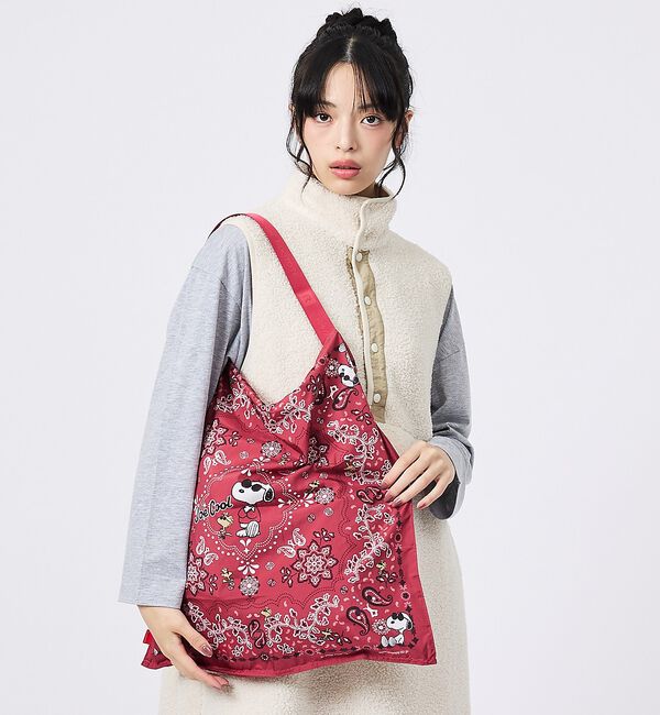 ABAHOUSE「【ROOTOTE/ルートート】 タブロー/TABLO50Peanuts1L/自社」|トートバッグ|レッド