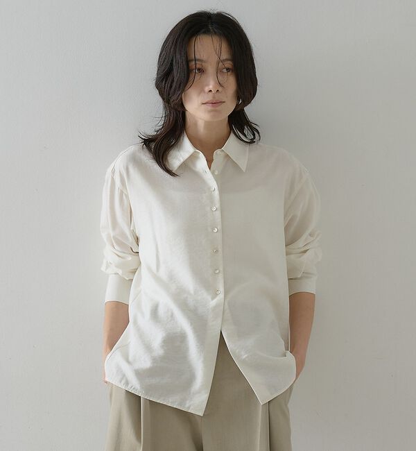 qualite「ウールミックスシャツ」|シャツ・ブラウス|