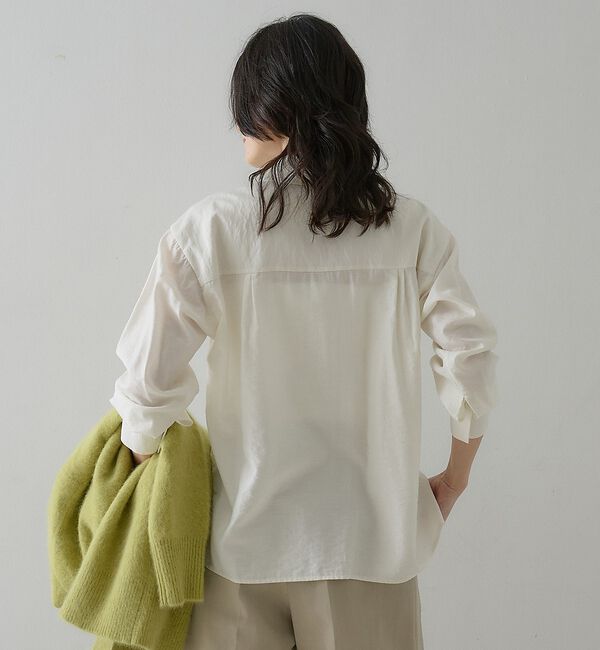 qualite「ウールミックスシャツ」|シャツ・ブラウス|