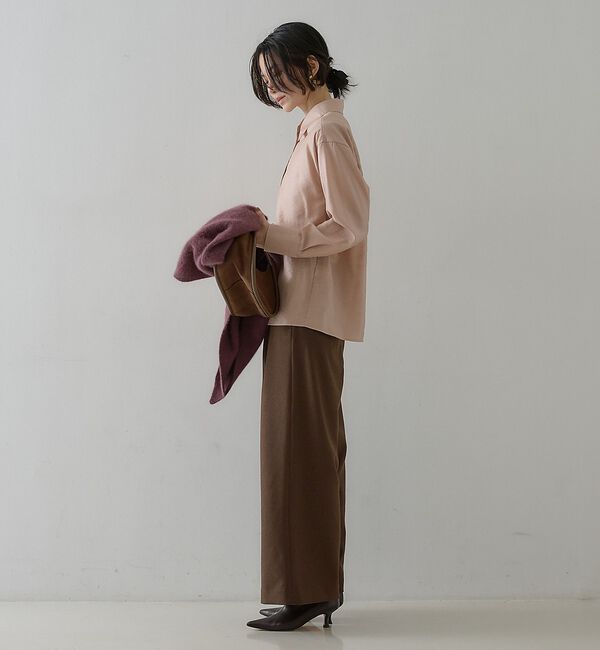 qualite「ウールミックスシャツ」|シャツ・ブラウス|