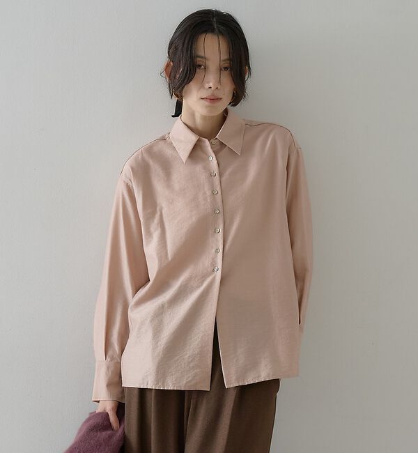 qualite「ウールミックスシャツ」|シャツ・ブラウス|