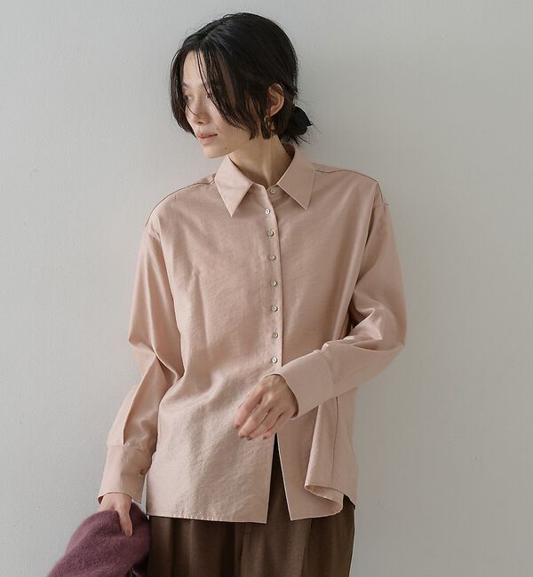 qualite「ウールミックスシャツ」|シャツ・ブラウス|