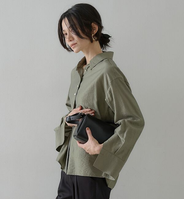 qualite「ウールミックスシャツ」|シャツ・ブラウス|