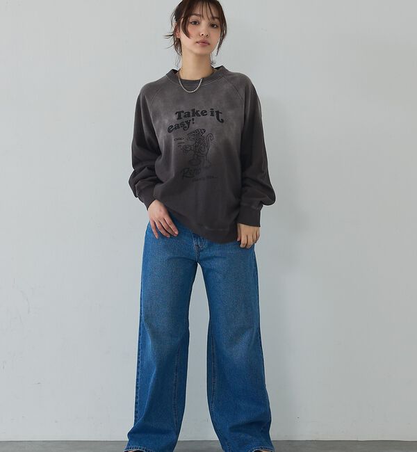 abahouse mavie「ラグランプリントプルオーバー」|Tシャツ・カットソー|