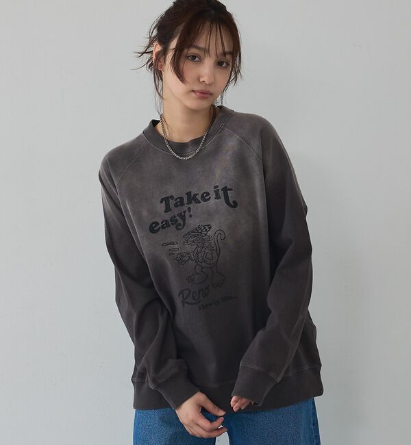abahouse mavie「ラグランプリントプルオーバー」|Tシャツ・カットソー|