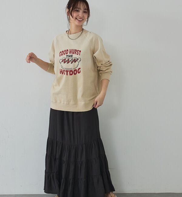 abahouse mavie「ラグランプリントプルオーバー」|Tシャツ・カットソー|