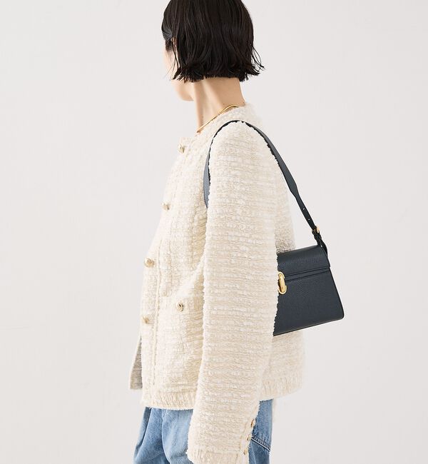 The Store by C' 「【COCUCA】クルーネックツイードジャケット」|ノーカラージャケット|