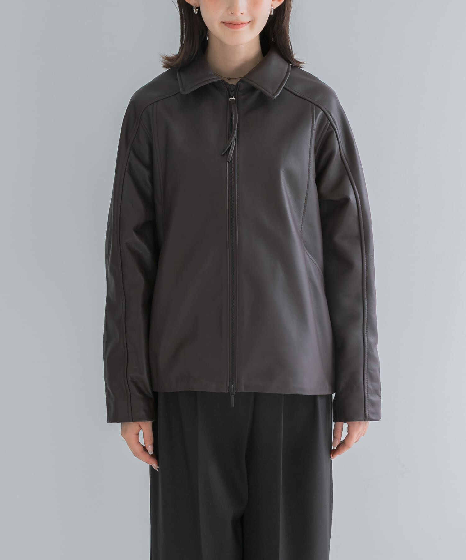 URBAN RESEARCH ROSSO「シープレザーzipブルゾン」|その他|