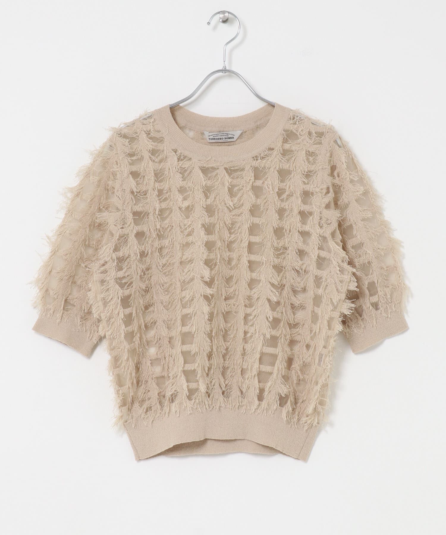 URBAN RESEARCH ROSSO「Torrazzo Donna　SHEER SHAGGY TOP」|ニット・セーター|