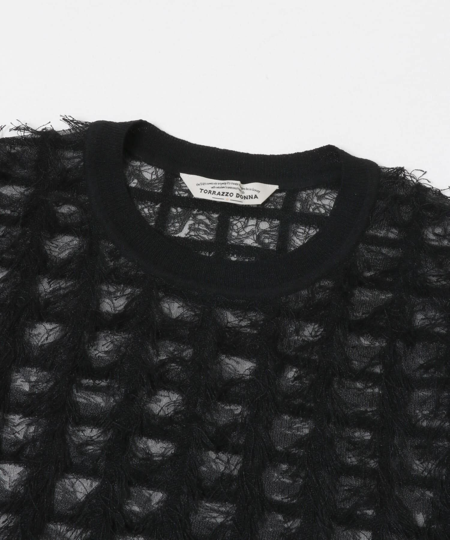 URBAN RESEARCH ROSSO「Torrazzo Donna　SHEER SHAGGY TOP」|ニット・セーター|