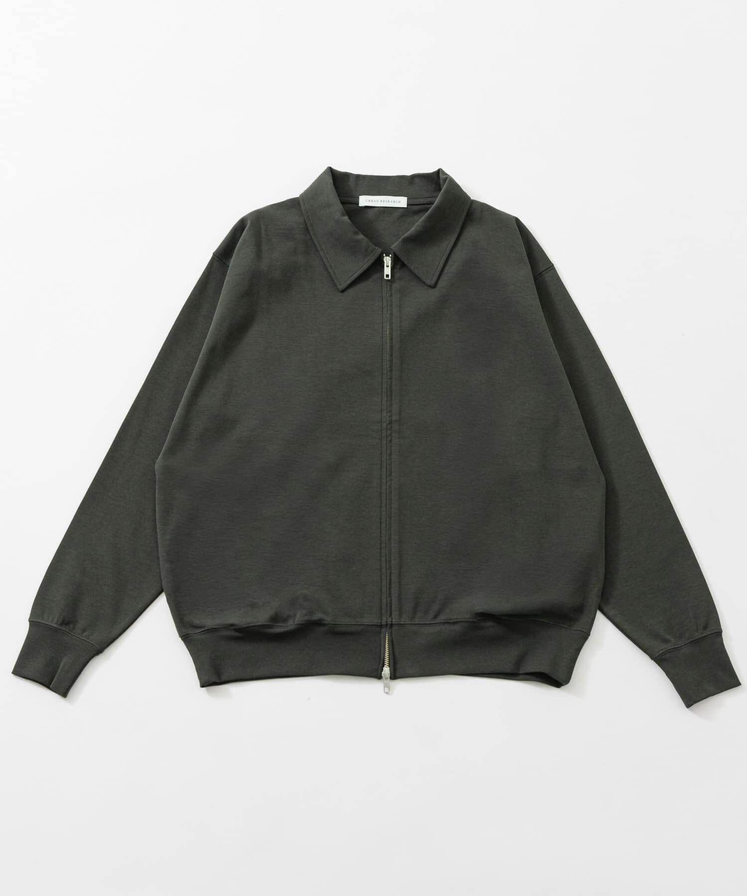 URBAN RESEARCH「STRETCH PONTE ZIP BLOUSON」|ブルゾン・スタジャン|チャコールグレー