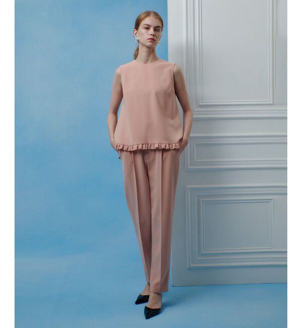 LOULOU WILLOUGHBY「【LOULOU WILLOUGHBY】パールネックレス付きフリルブラウス」|シャツ・ブラウス|