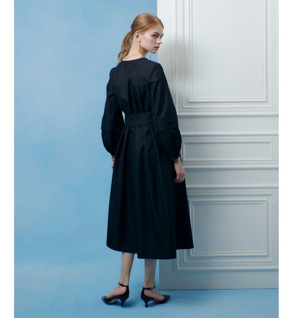 LOULOU WILLOUGHBY「【LOULOU WILLOUGHBY】バックルベルトカシュクールワンピース」|ワンピース|