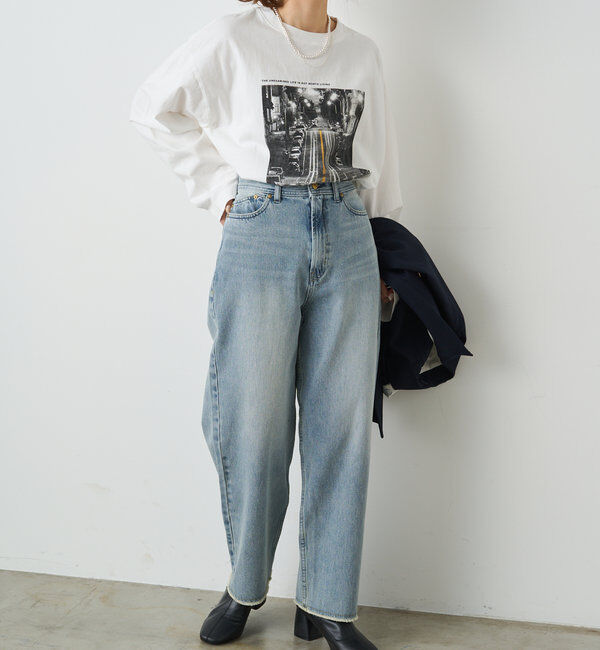  「《リバイバル》【低身長/高身長対応】タテストレッチ足長デニムパンツ」|その他|