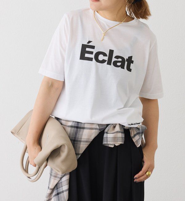  「シルケットロゴプリント&times;刺繍Tシャツ」|Tシャツ・カットソー|オフホワイト