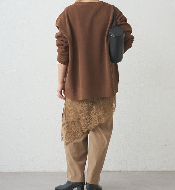  「レースレイヤードストレッチパンツ」|その他|