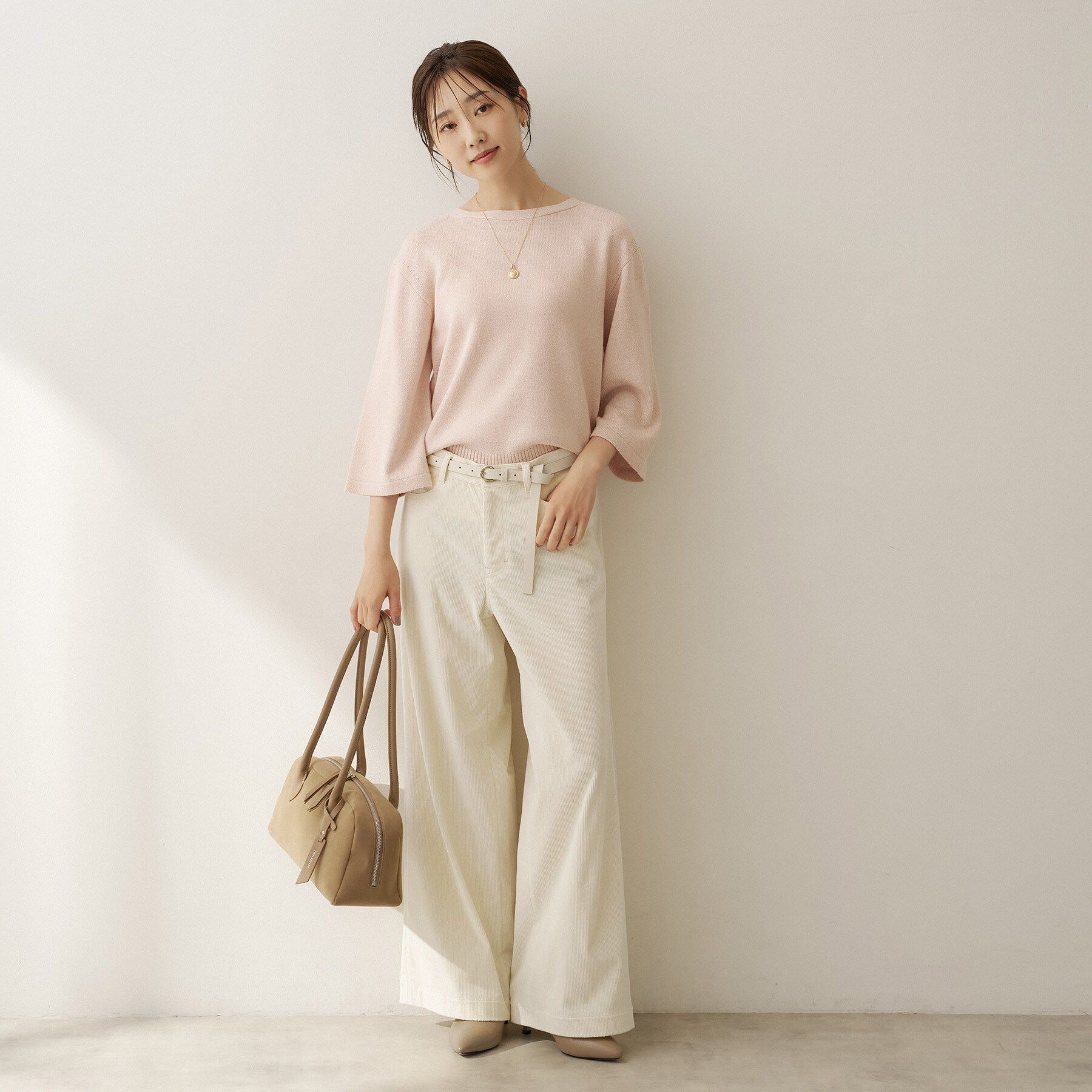 UNTITLED「【軽やかな柔らかさ】コーデュロイワイドパンツ」|その他|