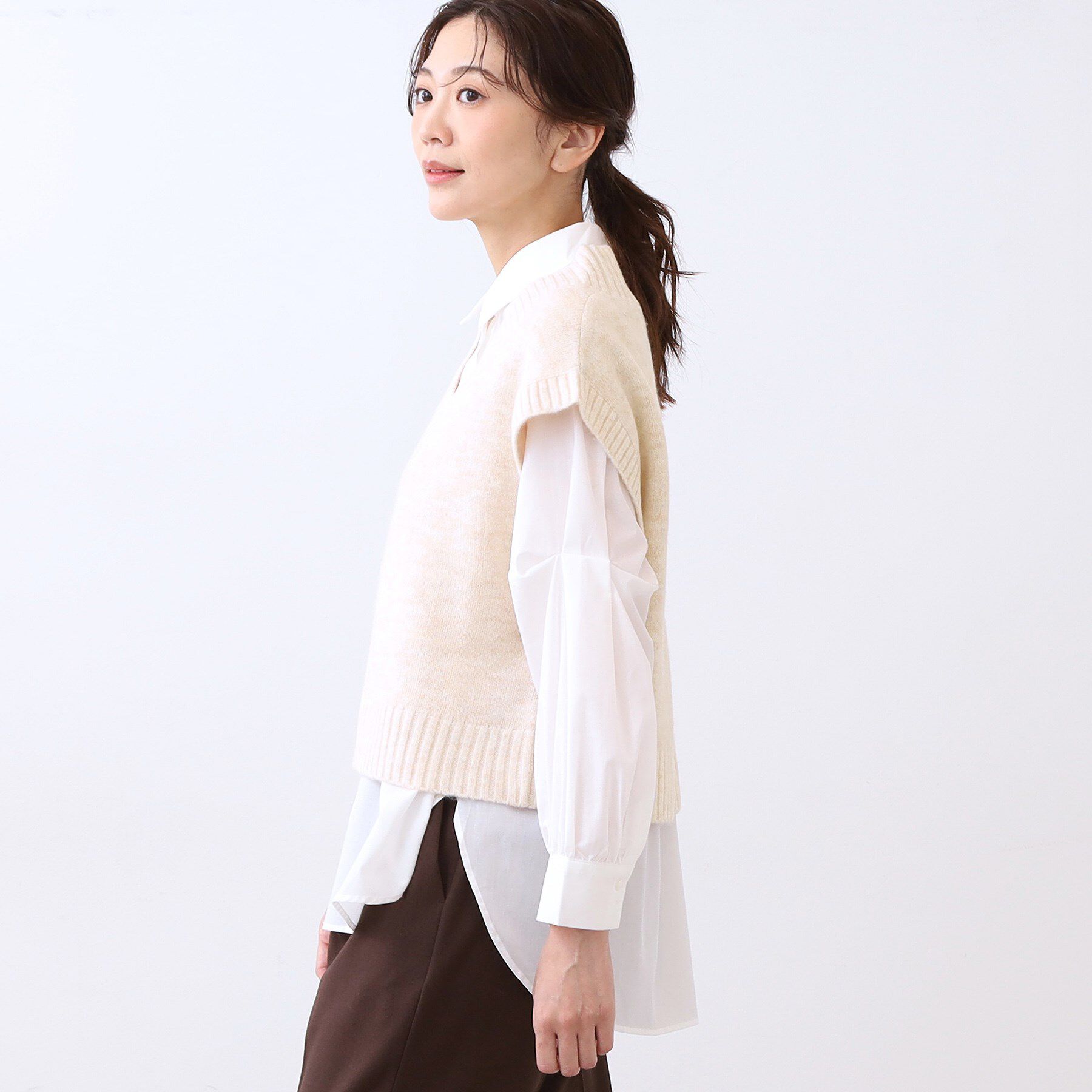 Reflect「【単品使い◎】ニットベスト＋シャツセット」|その他|