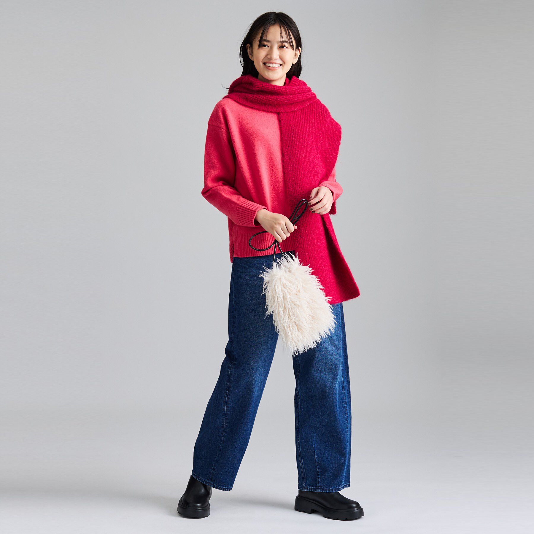INDIVI「【履き心地◎/厚底ソール】褒められサイドゴアブーツ」|ショートブーツ|