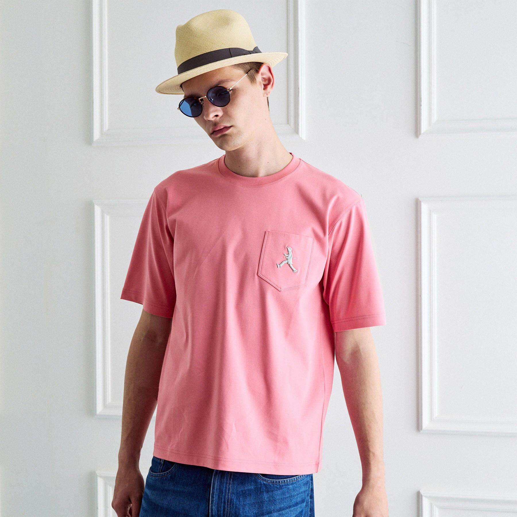 TAKEO KIKUCHI「【BOWLER HAT LABEL】アイスクリアコットンボーラーハットウォーカー 半袖ポケT」|Tシャツ・カットソー|