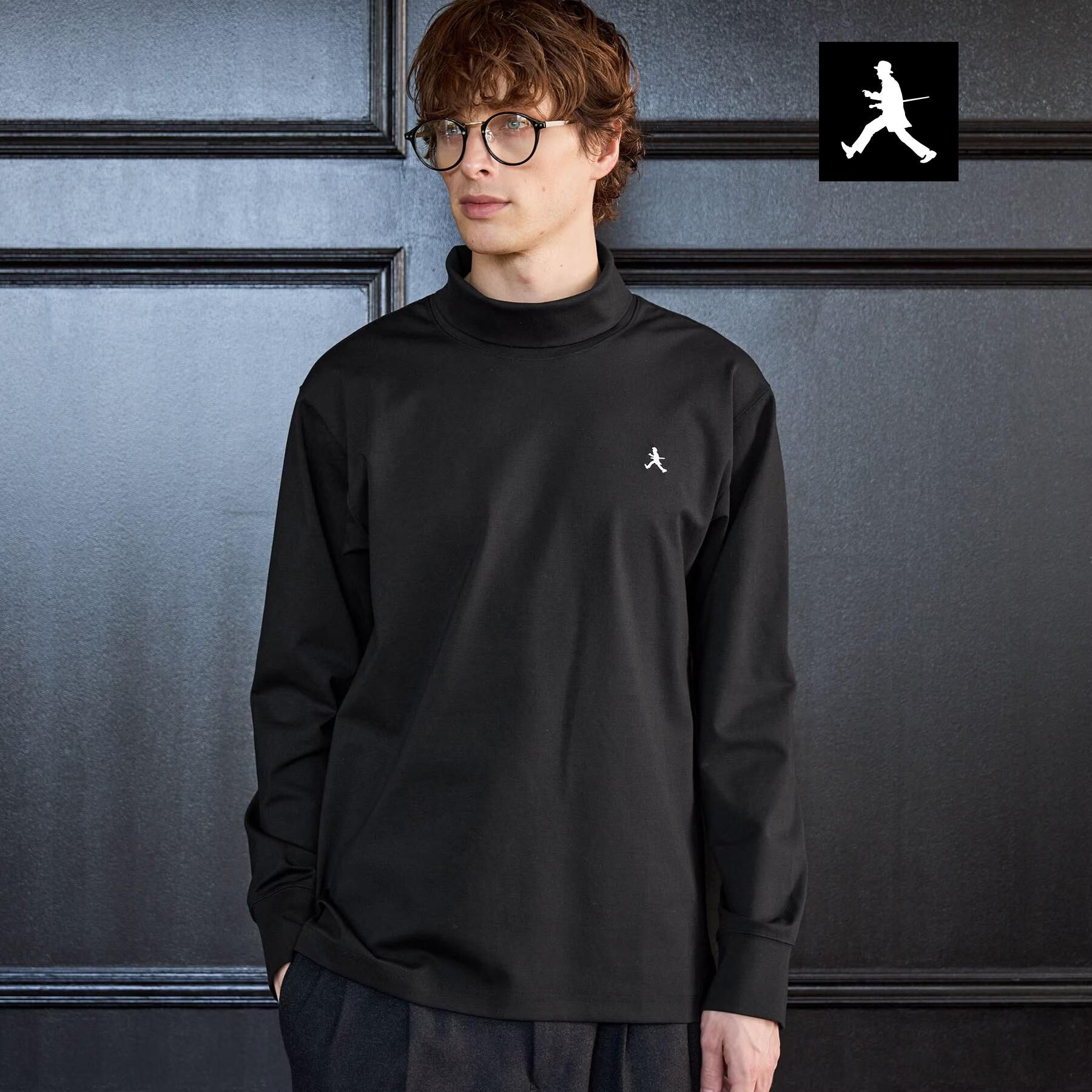 TAKEO KIKUCHI「【BOWLER HAT LABEL】オフタートル プルオーバージャージ」|Tシャツ・カットソー|ブラック(019)