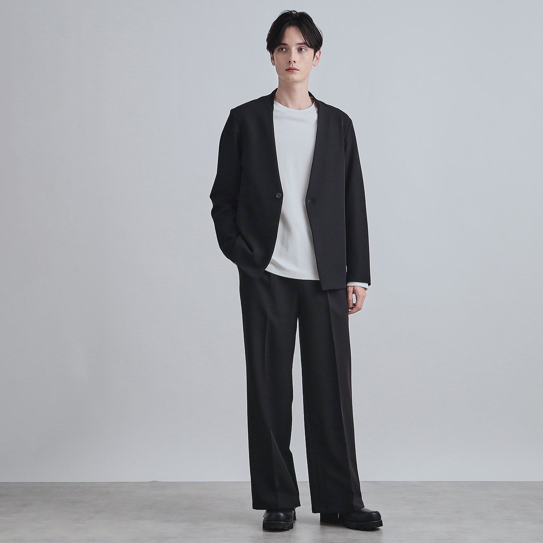 tk.TAKEO KIKUCHI「【セットアップ対応】360度ストレッチ ワイドストレートパンツ」|その他|