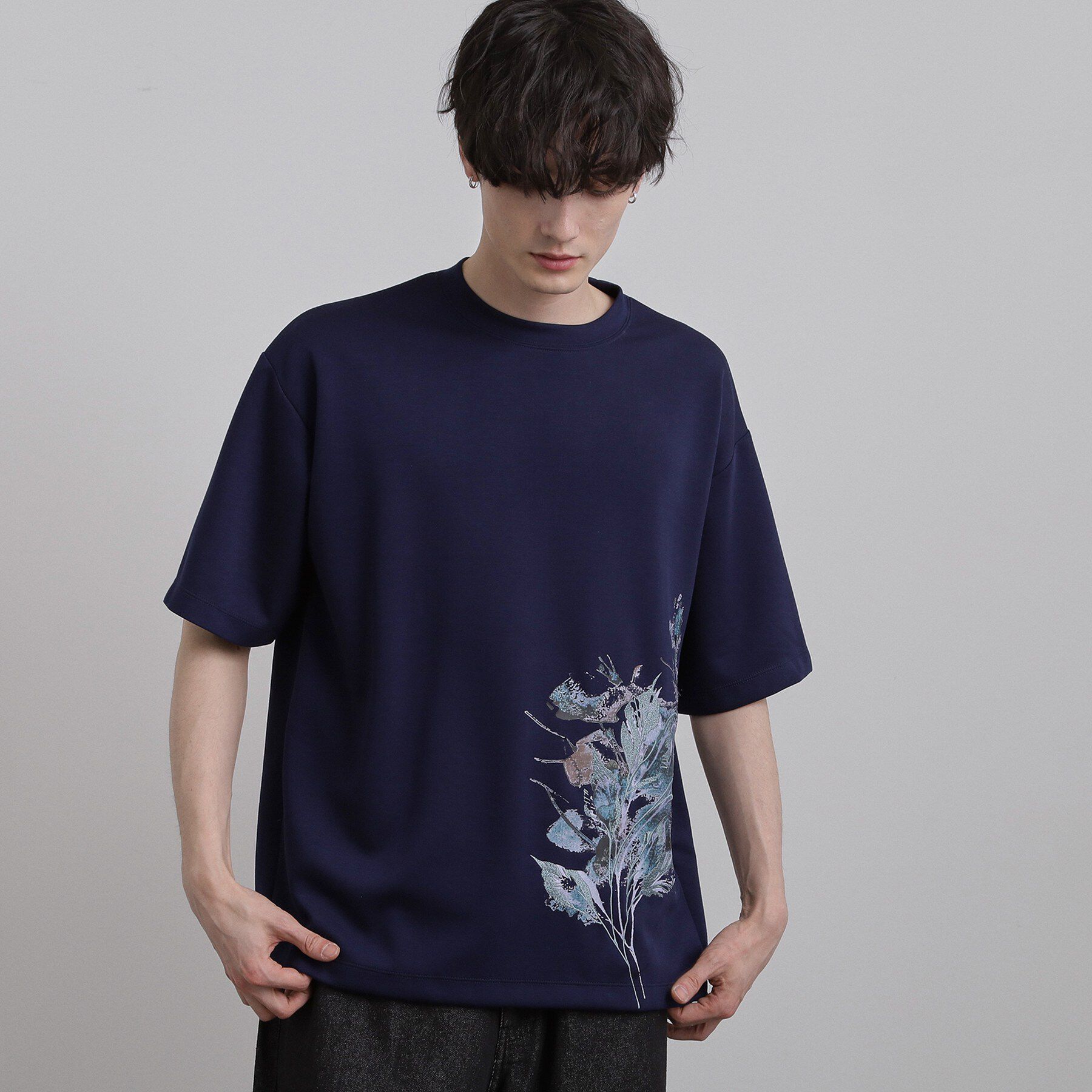 tk.TAKEO KIKUCHI「リーフエンブロブラーTシャツ」|Tシャツ・カットソー|