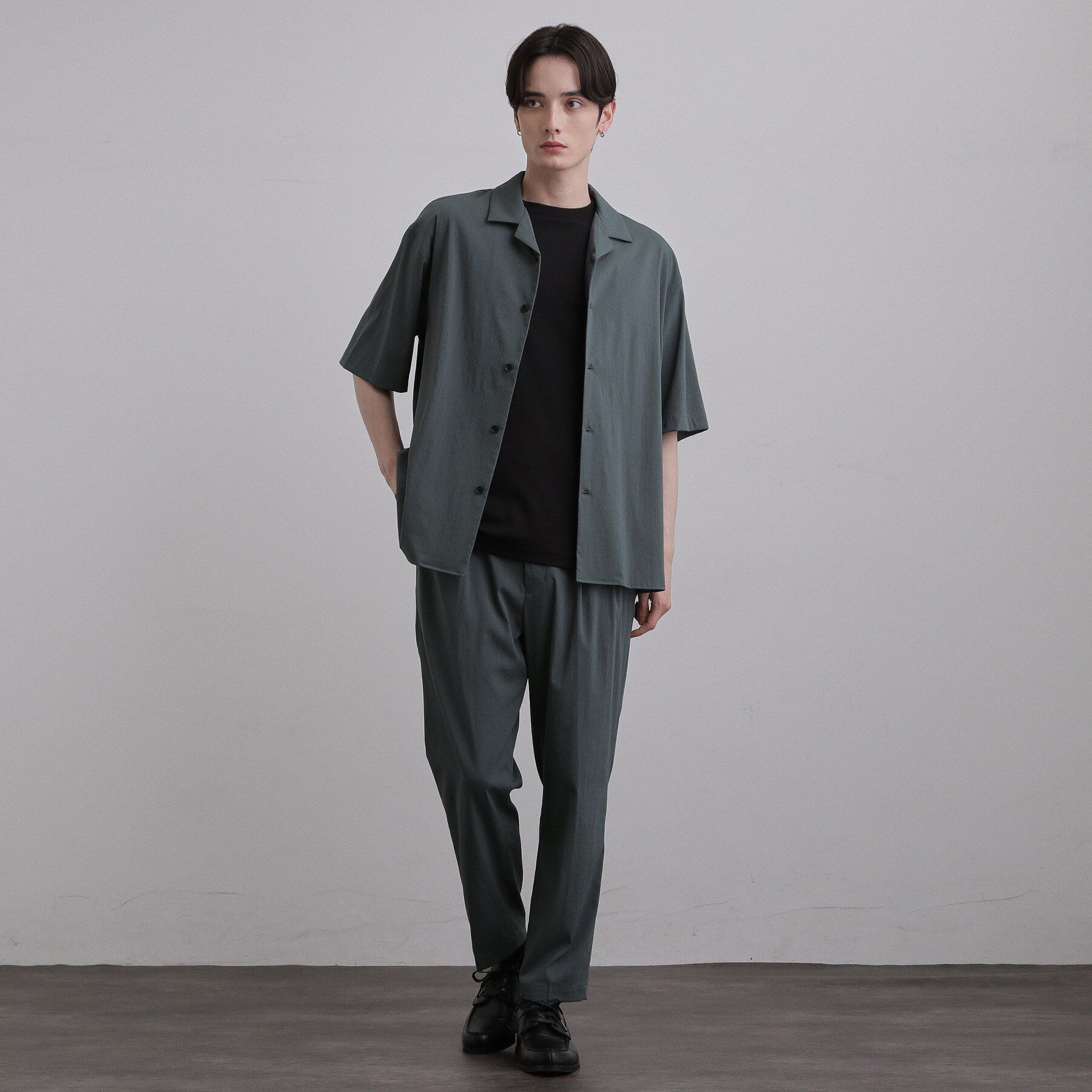 tk.TAKEO KIKUCHI「【接触冷感／UVCUT】COOL PLAYワイドテーパードスラックス」|その他|