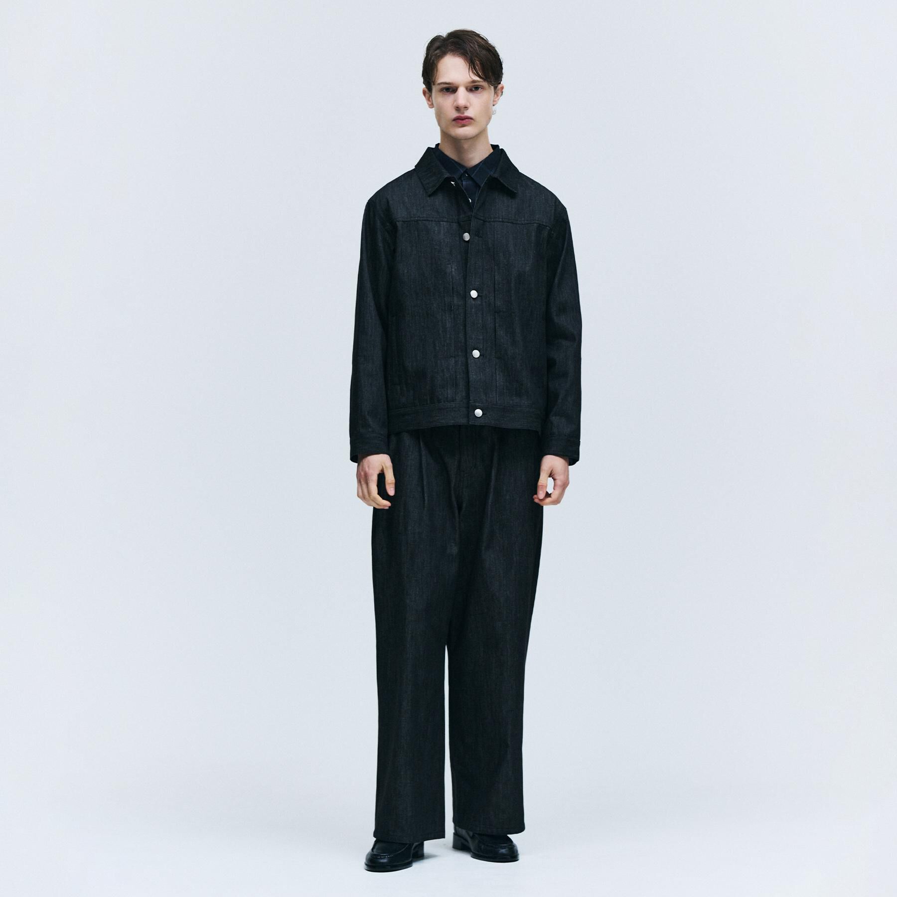 tk.TAKEO KIKUCHI「【色褪せしにくいデニム/セットアップ対応可】Comfy Fadeless Denim Seriesデ」|ブルゾン・スタジャン|