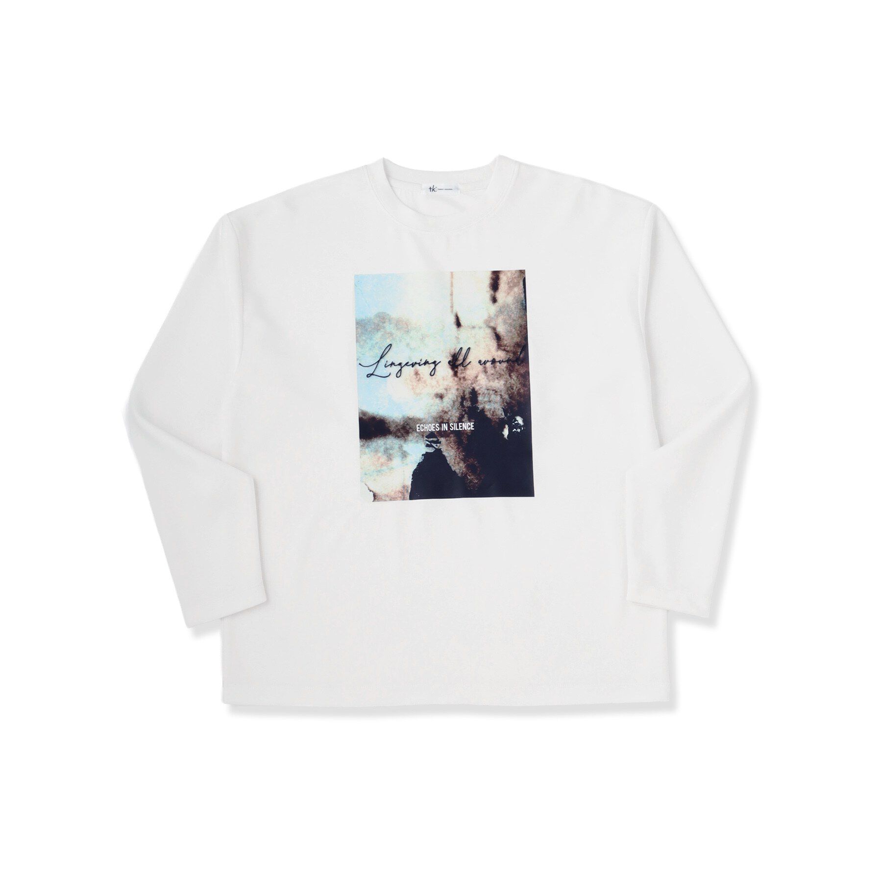 tk.TAKEO KIKUCHI「アートグラフィック ブラシ刺繍長袖Tシャツ」|Tシャツ・カットソー|