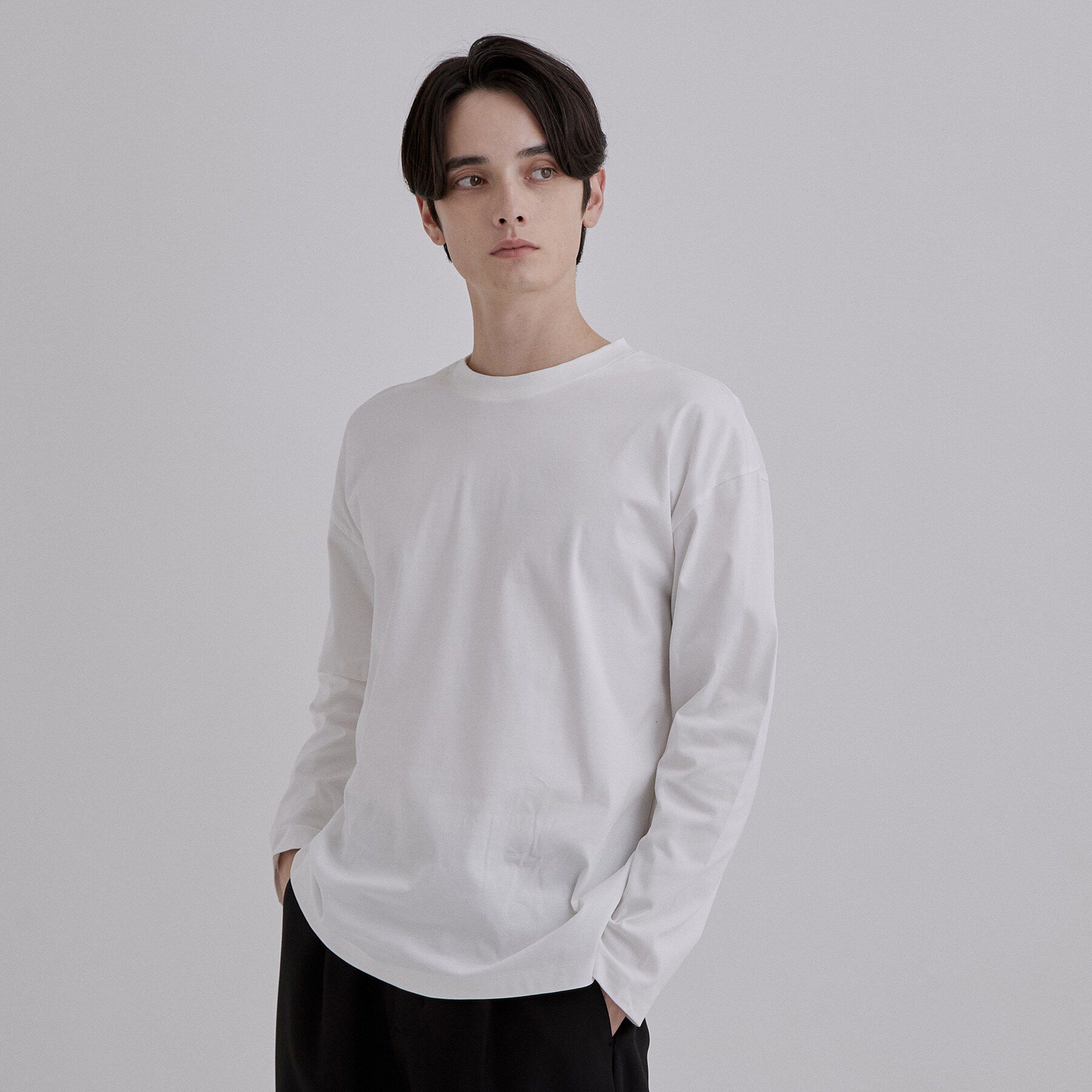 tk.TAKEO KIKUCHI「【接触冷感／吸水速乾】クールドライコットンTシャツ」|Tシャツ・カットソー|ホワイト(001)