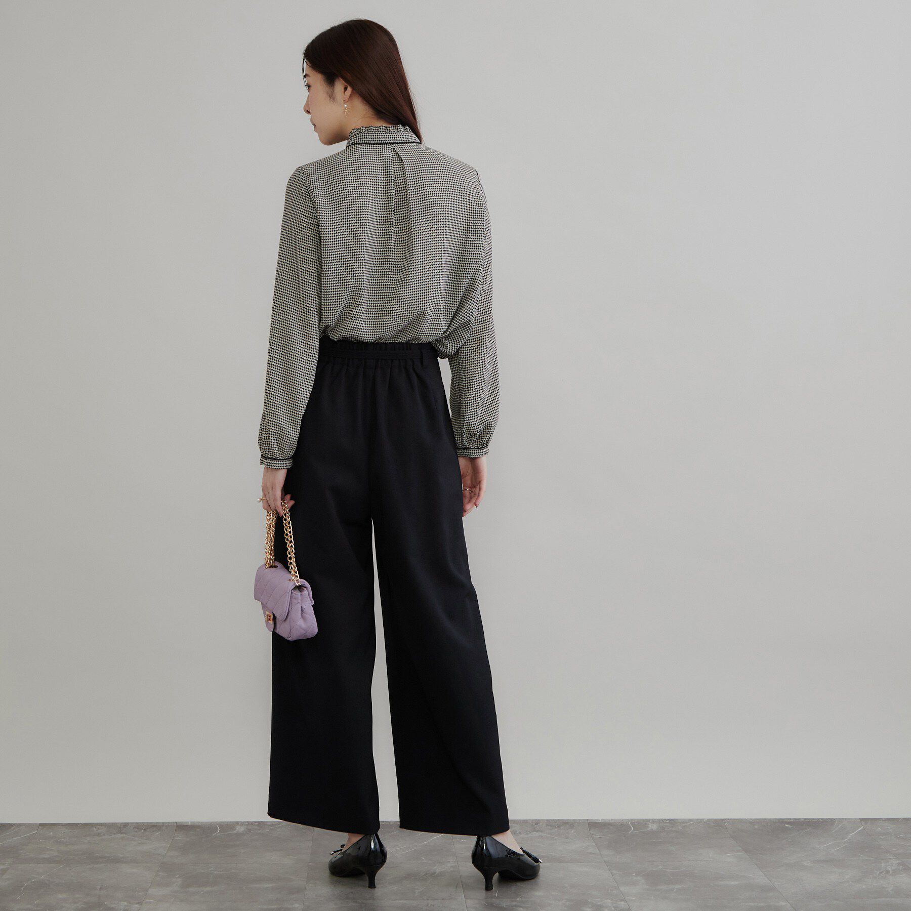 Couture broach「【マシンウォッシャブル・イージーケア】レースベルト付き ワイドパンツ【毛玉になりにくい・セットアップ」|その他|