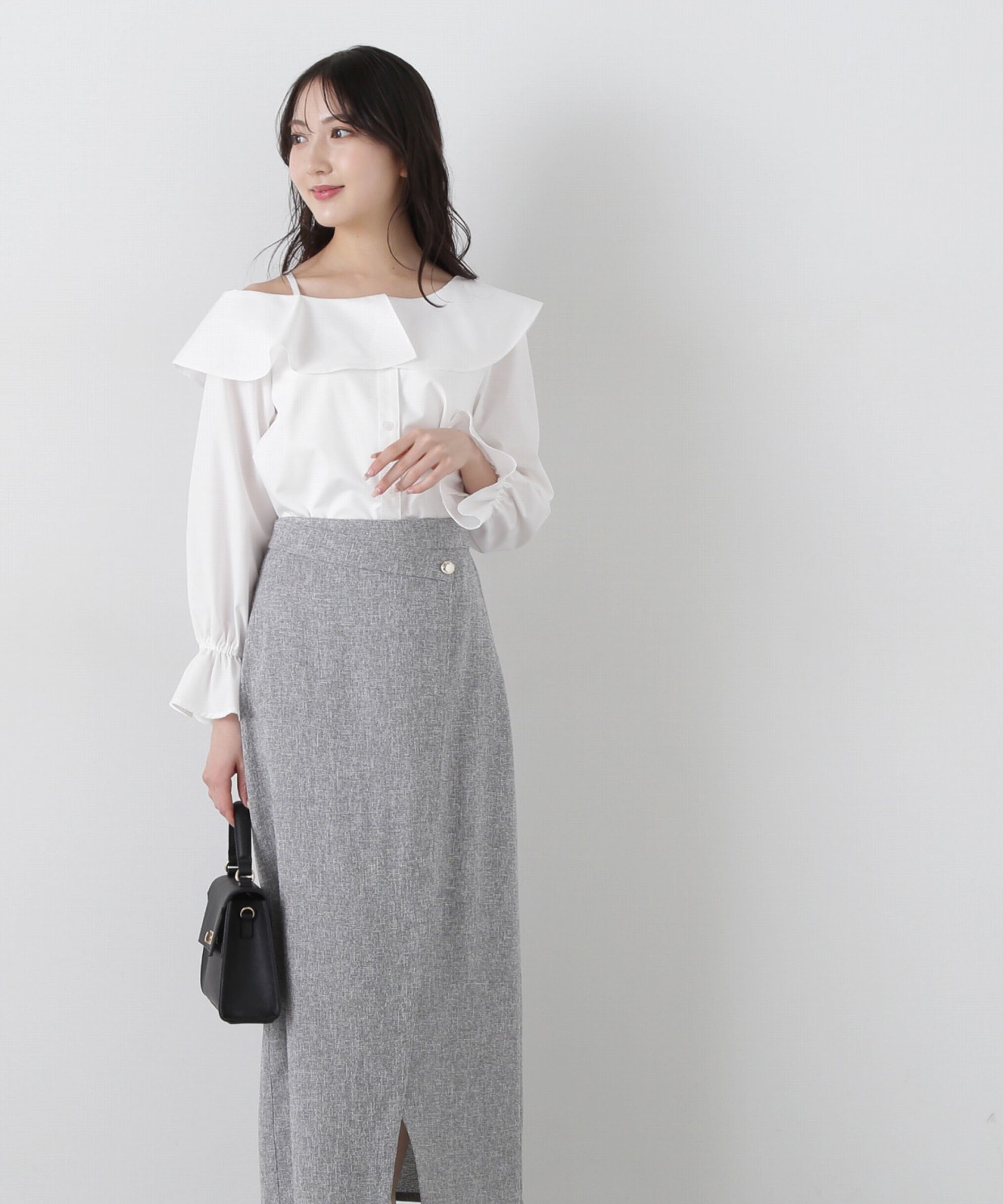 PROPORTION BODY DRESSING「アシメフレアブラウス」|シャツ・ブラウス|