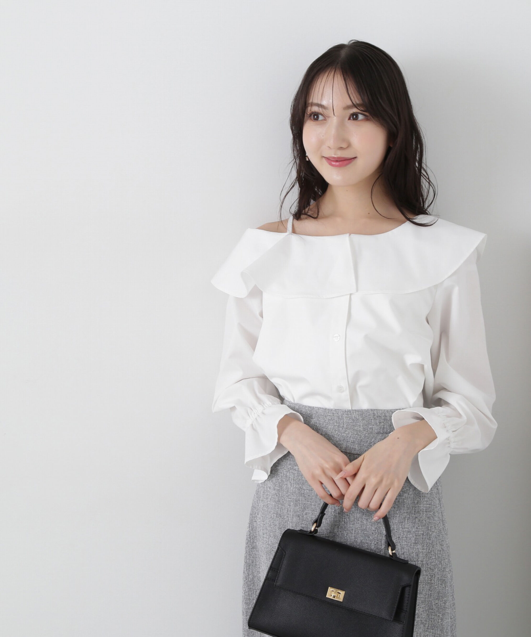 PROPORTION BODY DRESSING「アシメフレアブラウス」|シャツ・ブラウス|