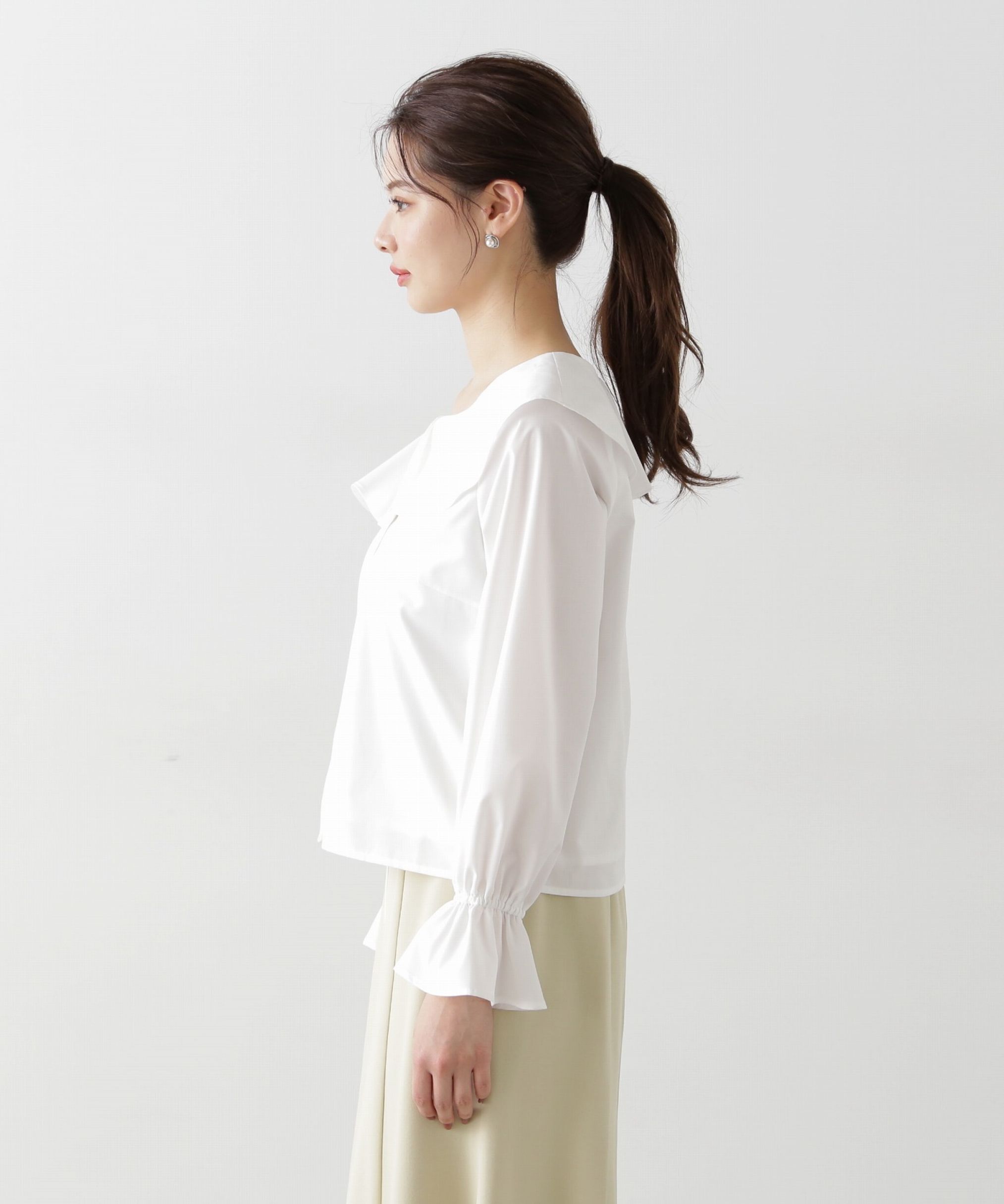 PROPORTION BODY DRESSING「アシメフレアブラウス」|シャツ・ブラウス|