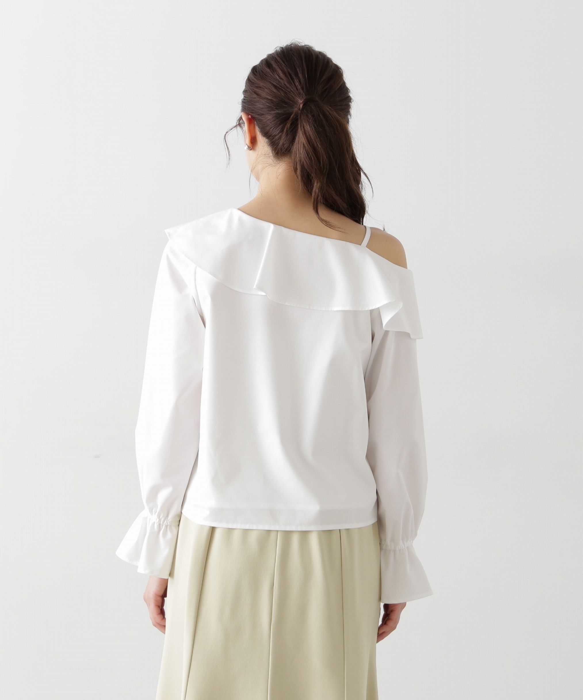 PROPORTION BODY DRESSING「アシメフレアブラウス」|シャツ・ブラウス|