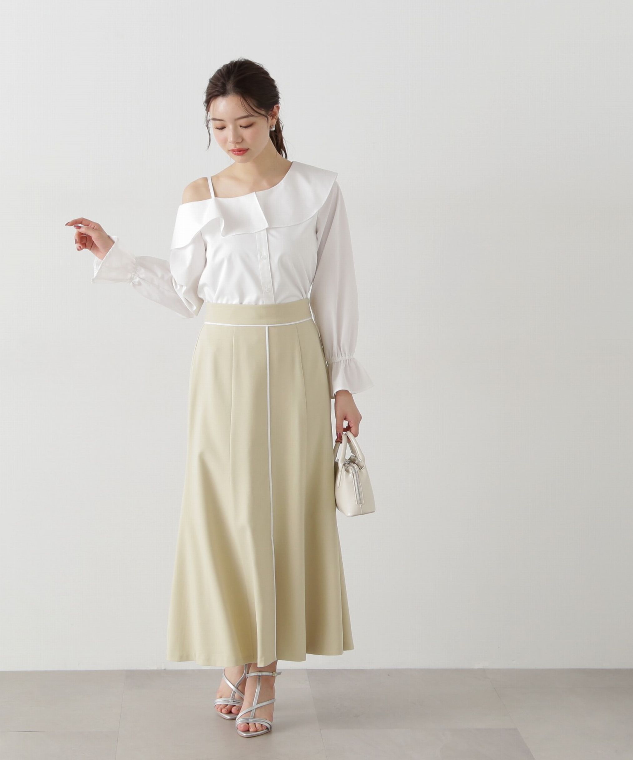 PROPORTION BODY DRESSING「アシメフレアブラウス」|シャツ・ブラウス|